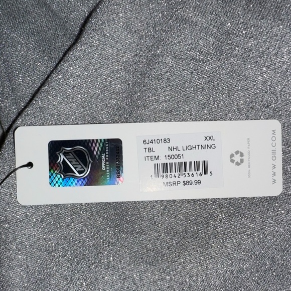 NWT G-III 4HER by Carl Banks - Tampa Bay "LIGHTNING" Stadium Only Sweater XXL - Picture 7 of 16